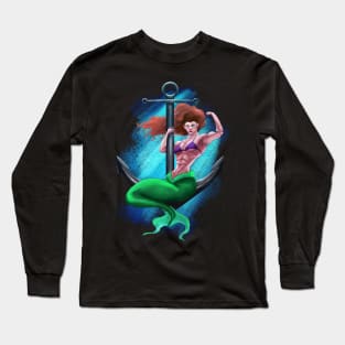 Muscle mermaid Long Sleeve T-Shirt